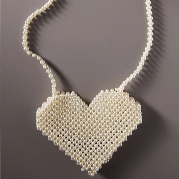 Heart Icon Beaded Bag from Anthropologie - Picture 2 of 2
